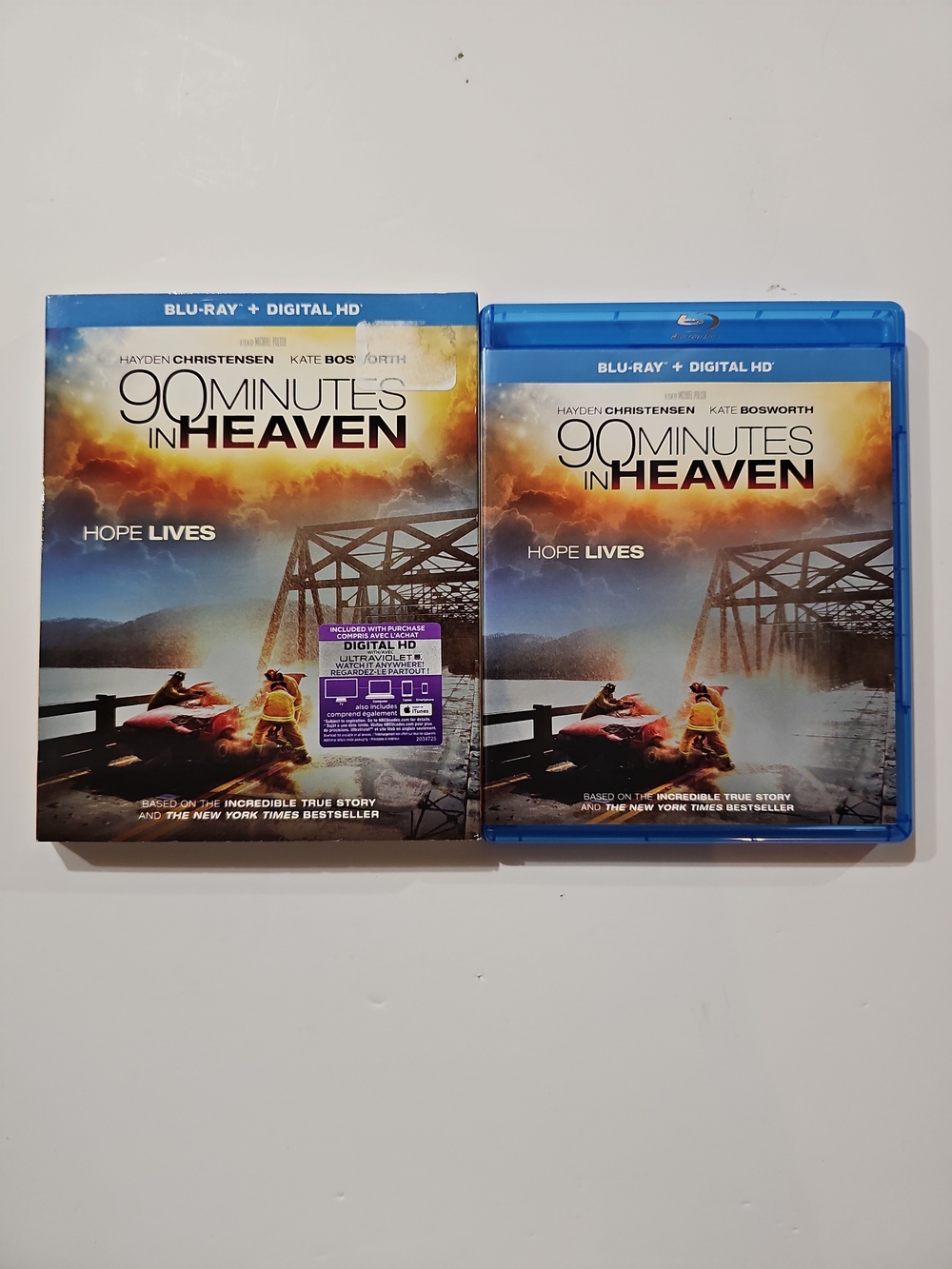 90 Minutes in Heaven (Blu-ray + Digital HD, 2015) Hayden Christensen